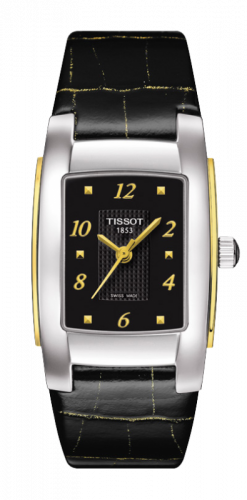 Tissot T-10 Stainless Steel / Yellow Gold / Black T073.310.26.057.00