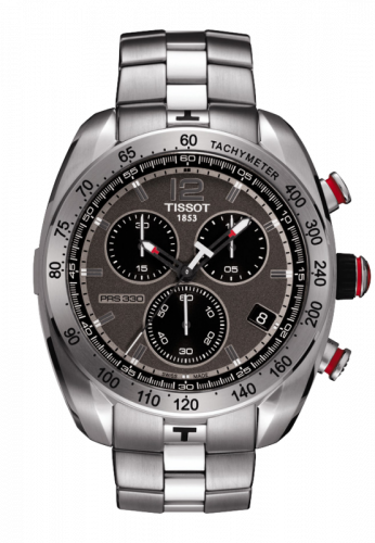 Tissot PRS 330 Quartz Chronograph 44 Stainless Steel / Grey / Bracelet T076.417.11.067.00