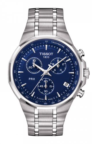 Tissot PRX Chronograph Quartz Stainless Steel / Blue T077.417.11.041.00