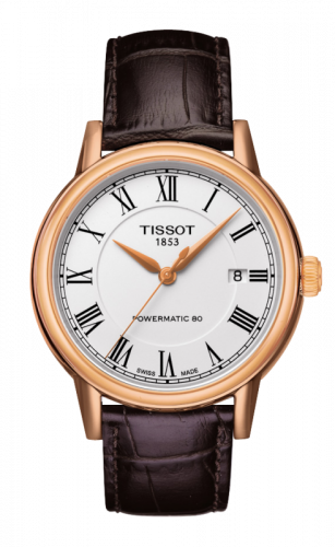 Tissot Carson Powermatic 80 Rose PVD / White Roman T085.407.36.013.00