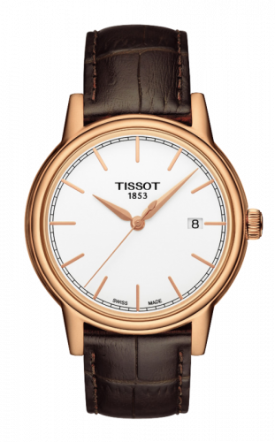 Tissot Carson Quartz 40 Rose Gold PVD / White / Strap T085.410.36.011.00