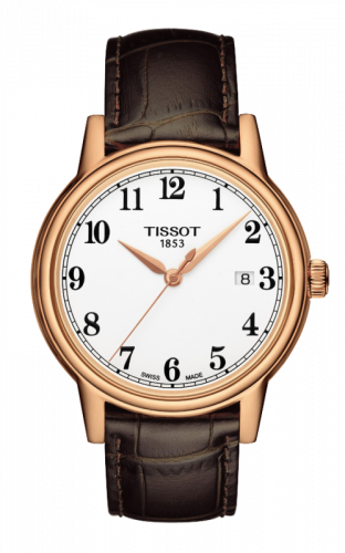 Tissot Carson Quartz 40 Rose Gold PVD / White / Strap T085.410.36.012.00