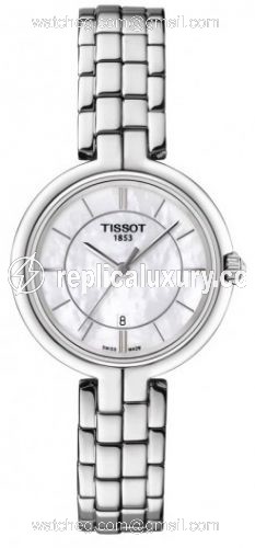 Tissot Flamingo Stainless Steel / MOP / Bracelet T094.210.11.111.00