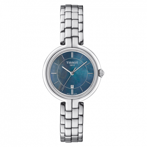 Tissot Flamingo Stainless Steel / Black MOP / Bracelet T094.210.11.121.00