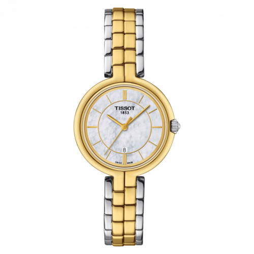 Tissot Flamingo Bicolor / MOP / Bracelet T094.210.22.111.01