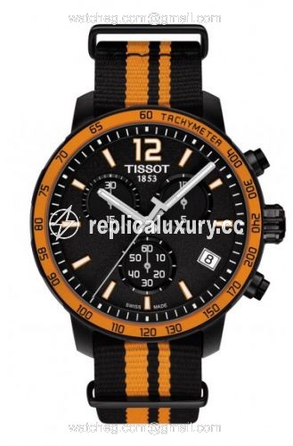 Tissot Quickster Chronograph PVD / Orange / NATO T095.417.37.057.00