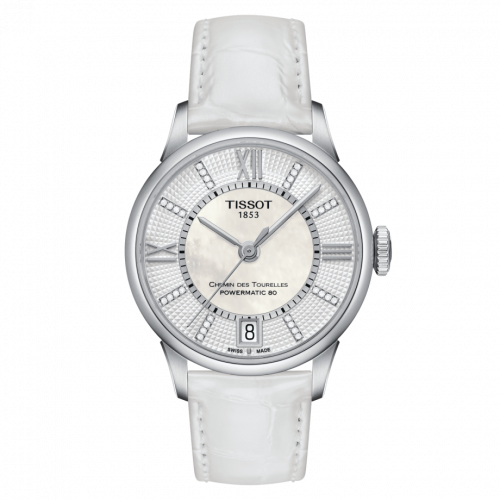 Tissot Chemin Des Tourelles Powermatic 80 32 Stainless Steel / MOP / Strap T099.207.16.116.00