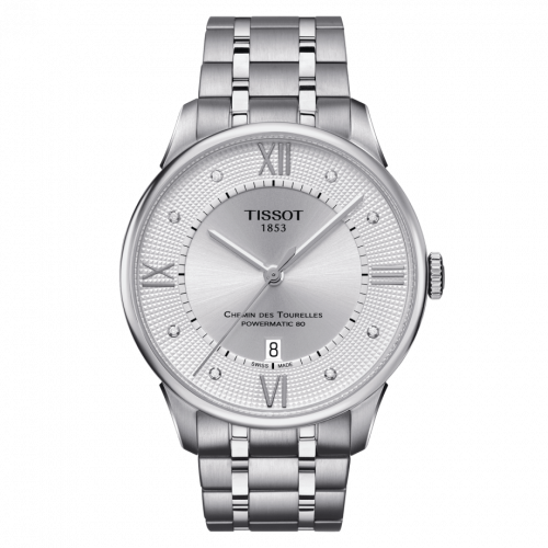 Tissot Chemin Des Tourelles Powermatic 80 42 Stainless Steel / Silver / Bracelet T099.407.11.033.00