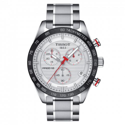 Tissot PRS 516 Chronograph Quartz Stainless Stainless Steel / Silver / Bracelet T100.417.11.031.00