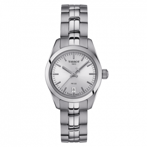 Tissot PR 100 Quartz 25 Stainless Steel / Silver / Bracelet T101.010.11.031.00