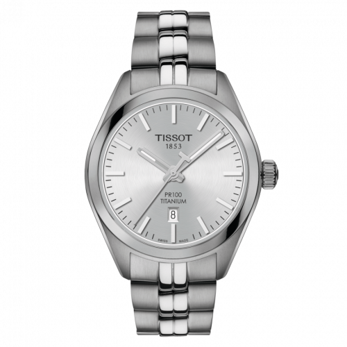 Tissot PR 100 Quartz 33 Titanium / Silver / Bracelet T101.210.44.031.00
