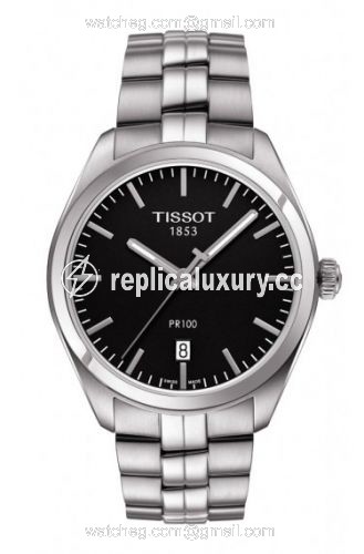 Tissot PR 100 Quartz 39 Stainless Steel / Black / Bracelet T101.410.11.051.00