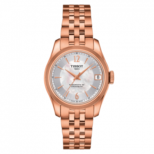Tissot Ballade Powermatic 80 COSC 32 Rose Gold PVD / MOP / Bracelet T108.208.33.117.00