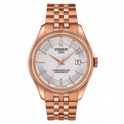 Tissot Ballade Powermatic 80 41 Rose Gold PVD / Silver / Bracelet T108.408.33.037.00