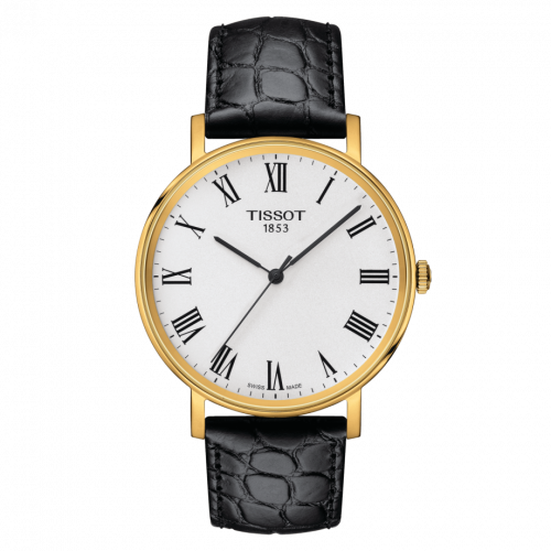 Tissot Everytime Medium Yellow Gold PVD / Silver / Strap T109.410.36.033.00
