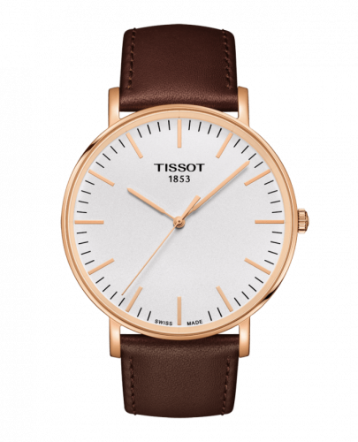 Tissot Everytime Large Rose Gold PVD / Silver / Strap T109.610.36.031.00