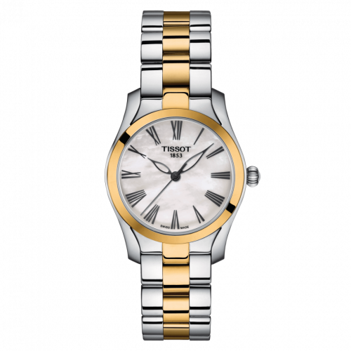Tissot T-Wave Stainless Steel / PVD Gold / MOP T112.210.22.113.00