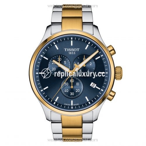 Tissot Chrono XL Classic Two Tone / Blue / Bracelet T116.617.22.041.00
