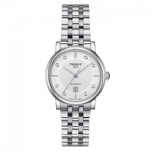 Tissot Carson Premium Automatic 30 Stainless Steel / Siler - Diamond / Bracelet T122.207.11.036.00