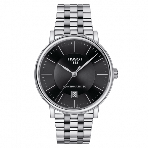 Tissot Carson Premium Powermatic 80 Stainless Steel / Black / Bracelet T122.407.11.051.00
