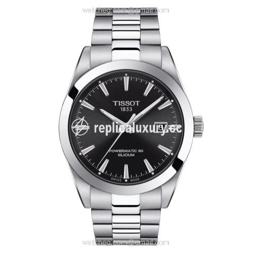 Tissot Gentleman Powermatic Stainless Steel / Black / Bracelet T127.407.11.051.00