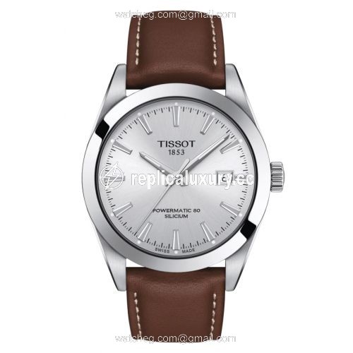 Tissot Gentleman Powermatic Stainless Steel / Silver / Strap T127.407.16.031.00