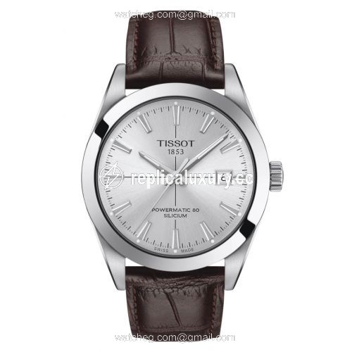 Tissot Gentleman Powermatic Stainless Steel / Silver / Strap T127.407.16.031.01