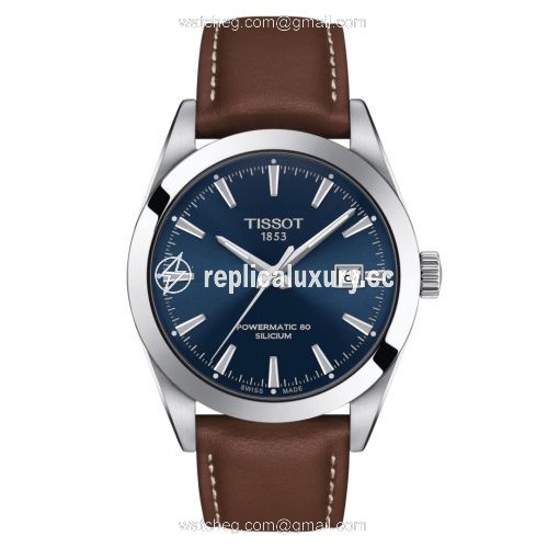 Tissot Gentleman Powermatic Stainless Steel / Blue / Strap T127.407.16.041.00