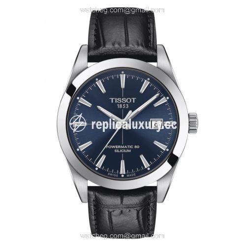 Tissot Gentleman Powermatic Stainless Steel / Blue / Strap T127.407.16.041.01