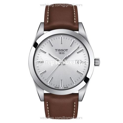 Tissot Gentleman Quartz Stainless Steel / Silver / Strap T127.410.16.031.00
