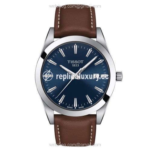 Tissot Gentleman Quartz Stainless Steel / Blue / Strap T127.410.16.041.00