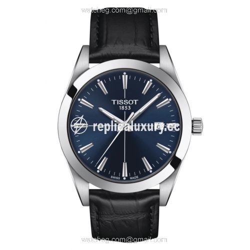 Tissot Gentleman Quartz Stainless Steel / Blue / Strap T127.410.16.041.01