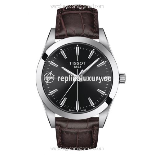 Tissot Gentleman Quartz Stainless Steel / Black / Strap T127.410.16.051.01