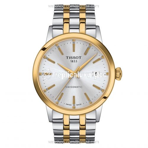Tissot Dream Swissmatic 42 Two Tone / Silver / Bracelet T129.407.22.031.01