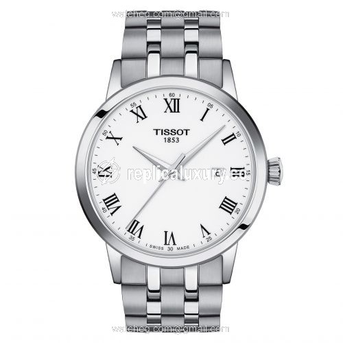 Tissot Dream Quartz 42 Stainless Steel / White / Bracelet T129.410.11.013.00