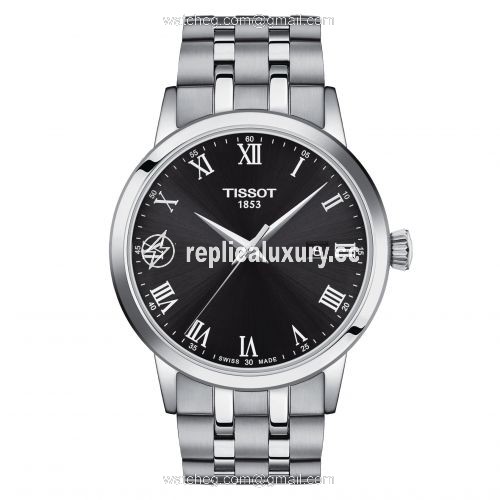 Tissot Dream Quartz 42 Stainless Steel / Black / Bracelet T129.410.11.053.00
