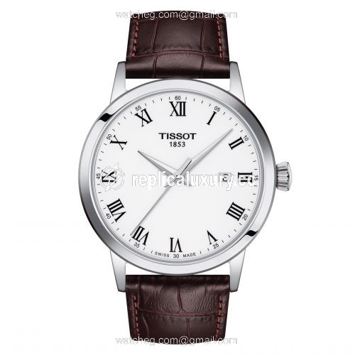 Tissot Dream Quartz 42 Stainless Steel / White / Bracelet T129.410.16.013.00