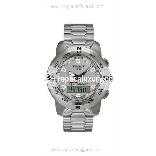 Tissot T-Touch 40 Stainless Steel / Silver / Bracelet T33.1.588.71