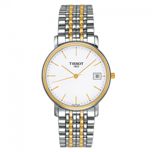 Tissot Desire Quartz 34 Stainless Steel / Yellow Gold PVD / Silver / Bracelet T52.2.481.31