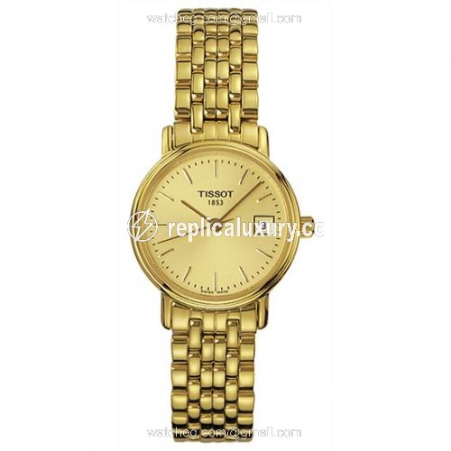 Tissot Desire Quartz 24 Yellow Gold PVD / Champagne / Bracelet T52.5.281.21