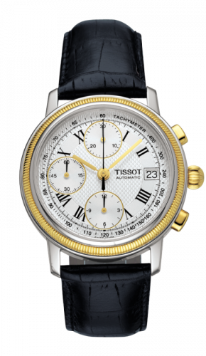 Tissot Bridgeport Automatic Chronograph Gold Bezel T71.0.427.33