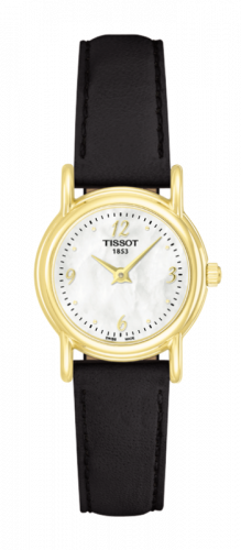 Tissot Carson Quartz 22 Yellow Gold / MOP / Strap T71.3.180.74