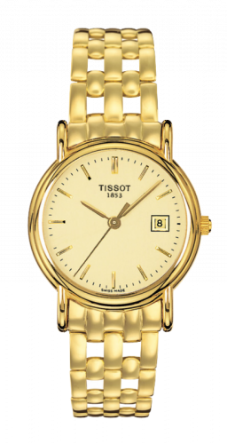 Tissot Carson Quartz 27 Yellow Gold / Champagne / Bracelet T73.3.131.21