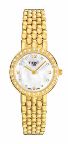 Tissot Caliente Quartz 19.3 Yellow Gold / Diamond / MOP - Diamond / Bracelet T74.3.116.76