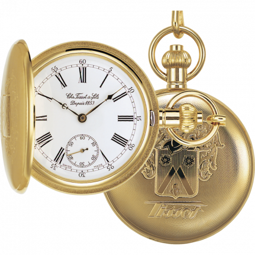 Tissot Tissot Savonnette Mechanical Brass / Yellow Gold / White T83.4.451.13