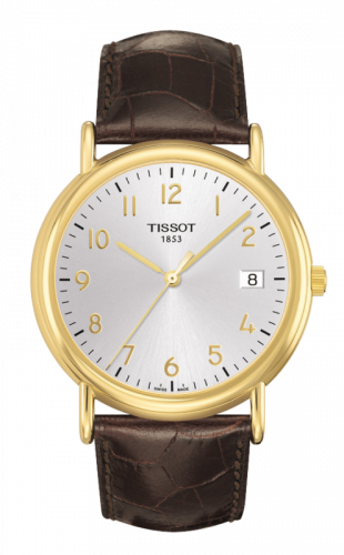 Tissot Carson Quartz 40 Yellow Gold / Silver / Strap T907.410.16.032.00