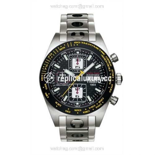 Tissot PRS 516 Automatic Chronograph 42 Stainless Steel / Black / Bracelet T91.1.487.81