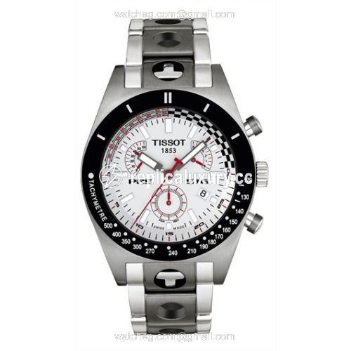 Tissot PRS 516 Quartz Chronograph 40 Stainless Steel / Silver / Bracelet T91.1.488.31