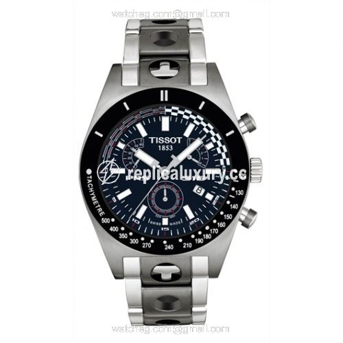 Tissot PRS 516 Quartz Chronograph 40 Stainless Steel / Black / Bracelet T91.1.488.41