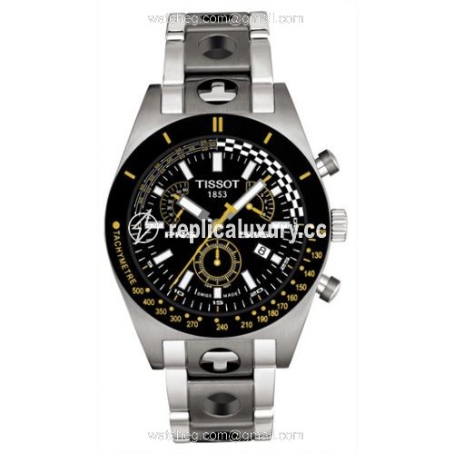 Tissot PRS 516 Quartz Chronograph 40 Stainless Steel / Black / Bracelet T91.1.488.51